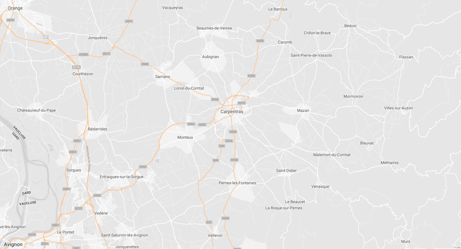 Map Carpentras ERM